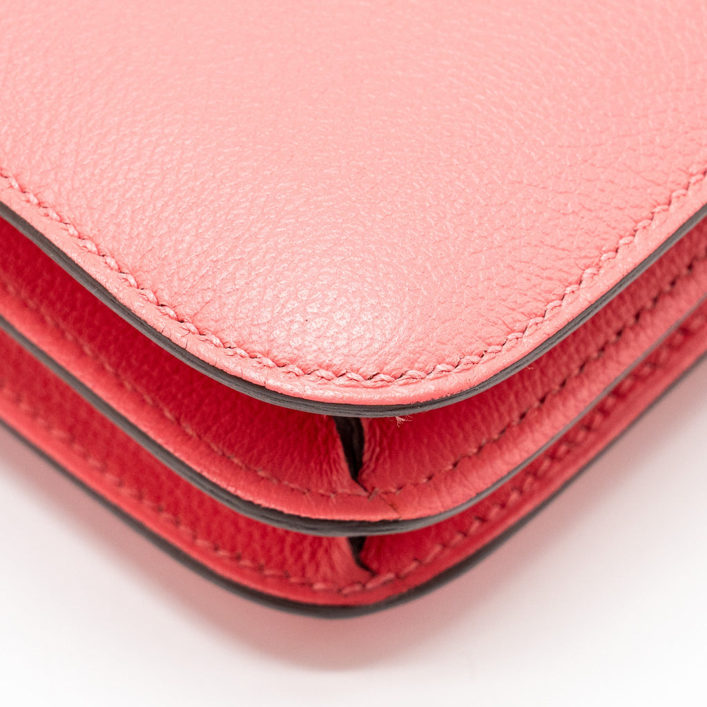 HERMES MINI CONSTANCE EVERCOLOR 8W ROSE AZALEE SHW