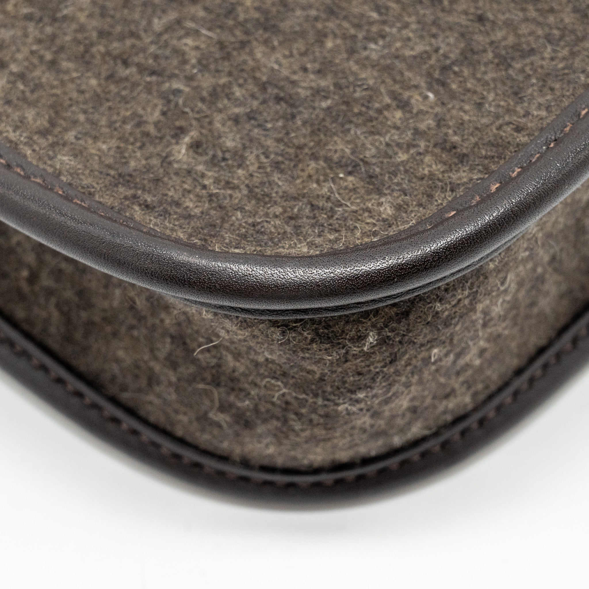 HERMES MINI EVELYNE FEUTRE/SWIFT/SANGLE WOOL EBENE