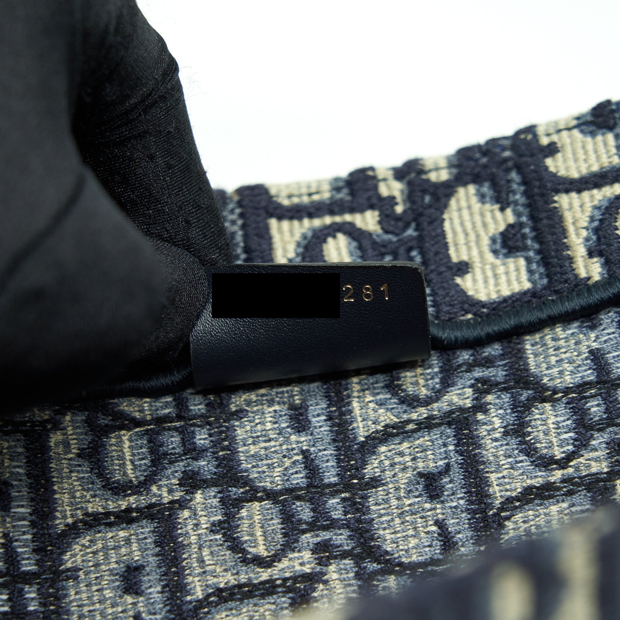 DIOR SMALL BOOK TOTE BAG BLUE OBLIQUE JACQUARD