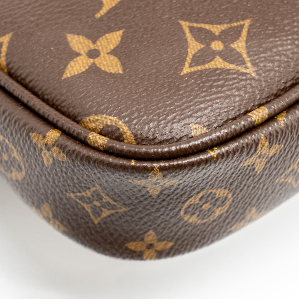 LOUIS VUITTON MULTI POCHETTE MONOGRAM CANVAS ROSE CLAIR GHW