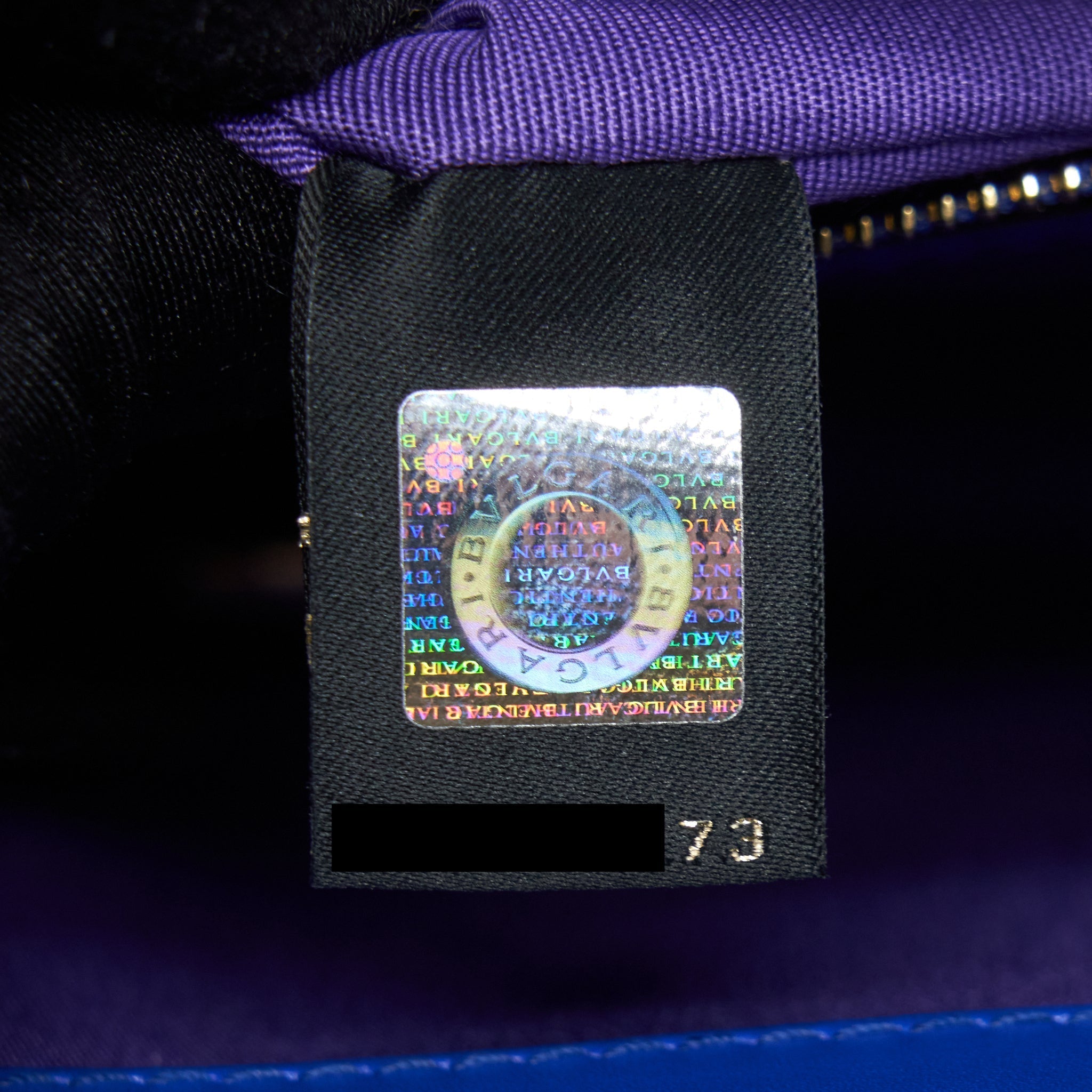 BVLGARI SERPENTI FOREVER CHAIN BAG BLUE