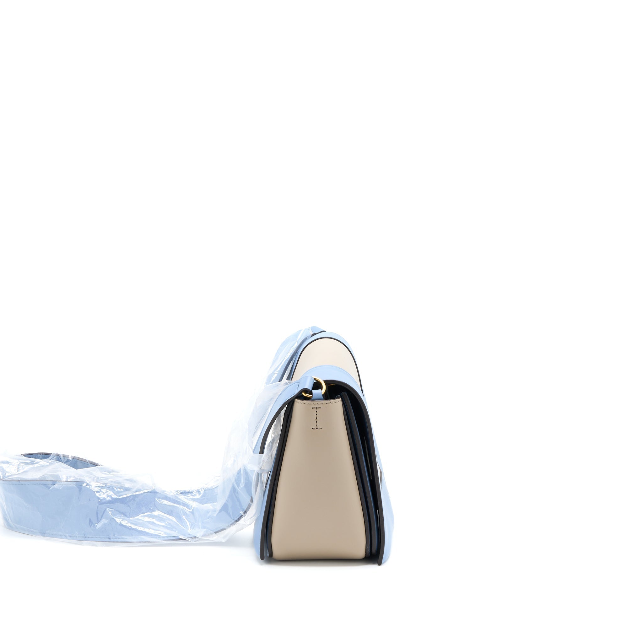 CELINE MEDIUM FRAME BAG MULTICOLOUR BLUE/LIGHT TAUPE GHW