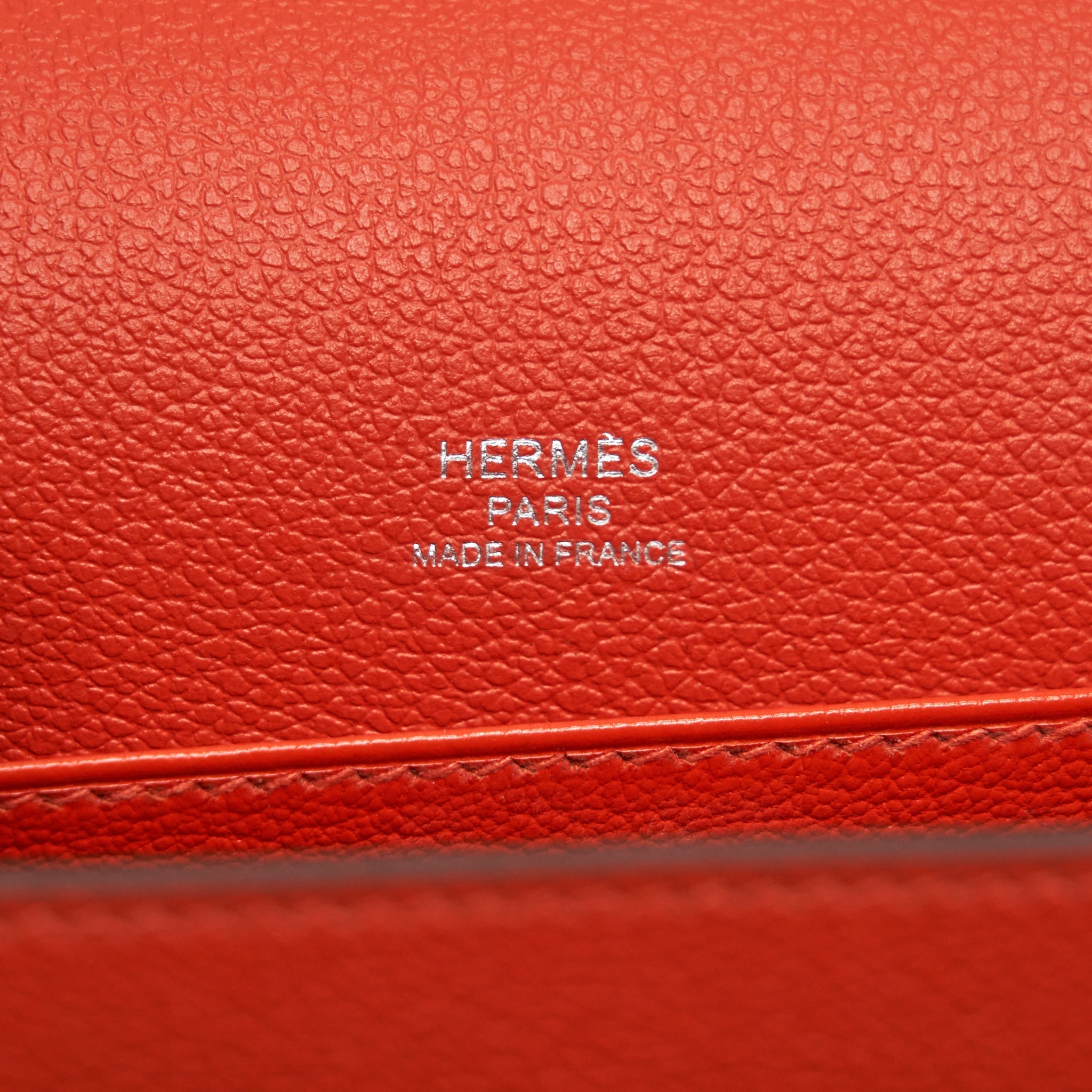 HERMES MINI ROULIS EVERCOLOR BICOLOR CAPUCINE/TERRE BATTUE SHW