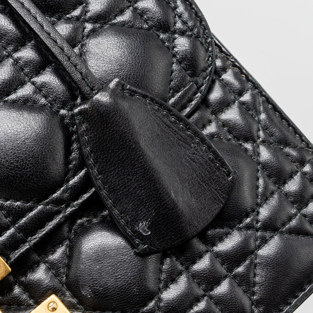 DIOR ADDICT FLAP BAG LAMBSKIN BLACK GHW