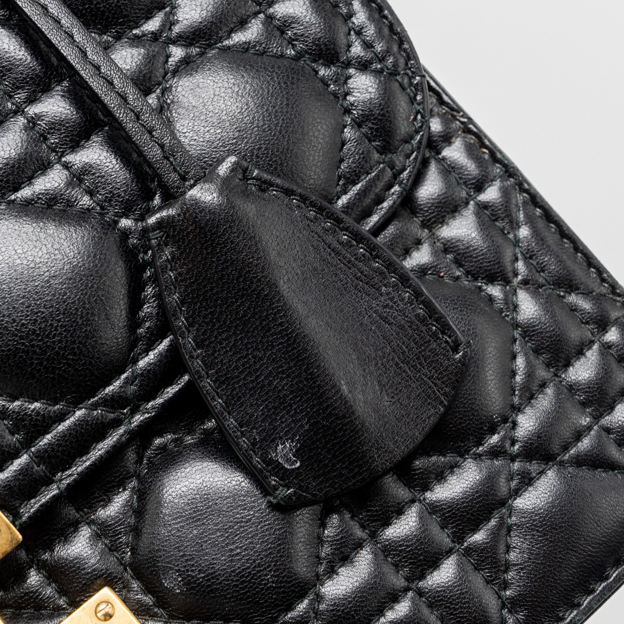 DIOR ADDICT FLAP BAG LAMBSKIN BLACK GHW