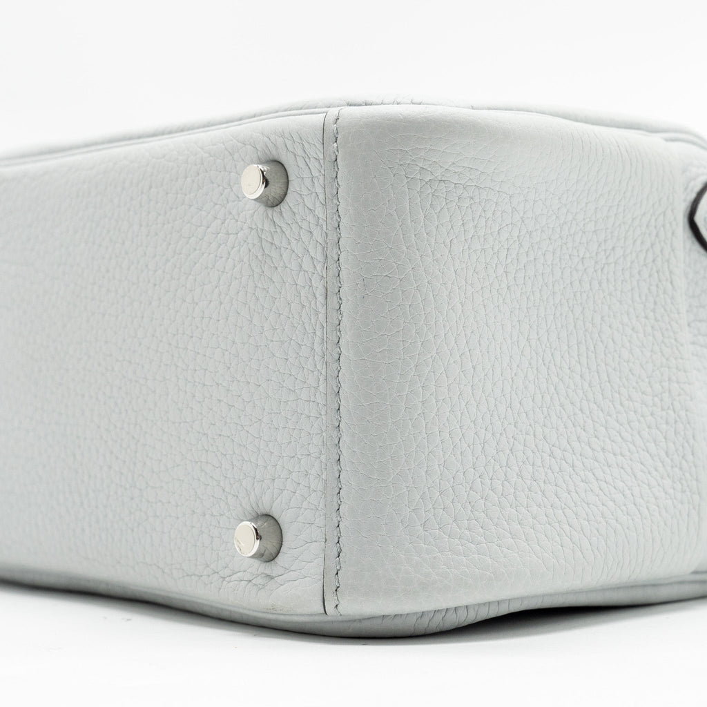 HERMES MINI LINDY CLEMENCE BLUE PALE SHW