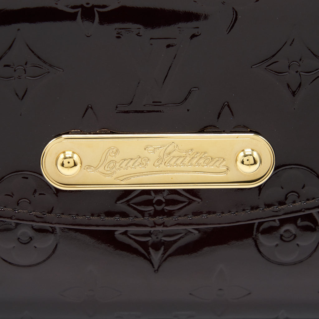 LOUIS VUITTON SUNSET BOULEVARDE PATENT DARK RED GHW