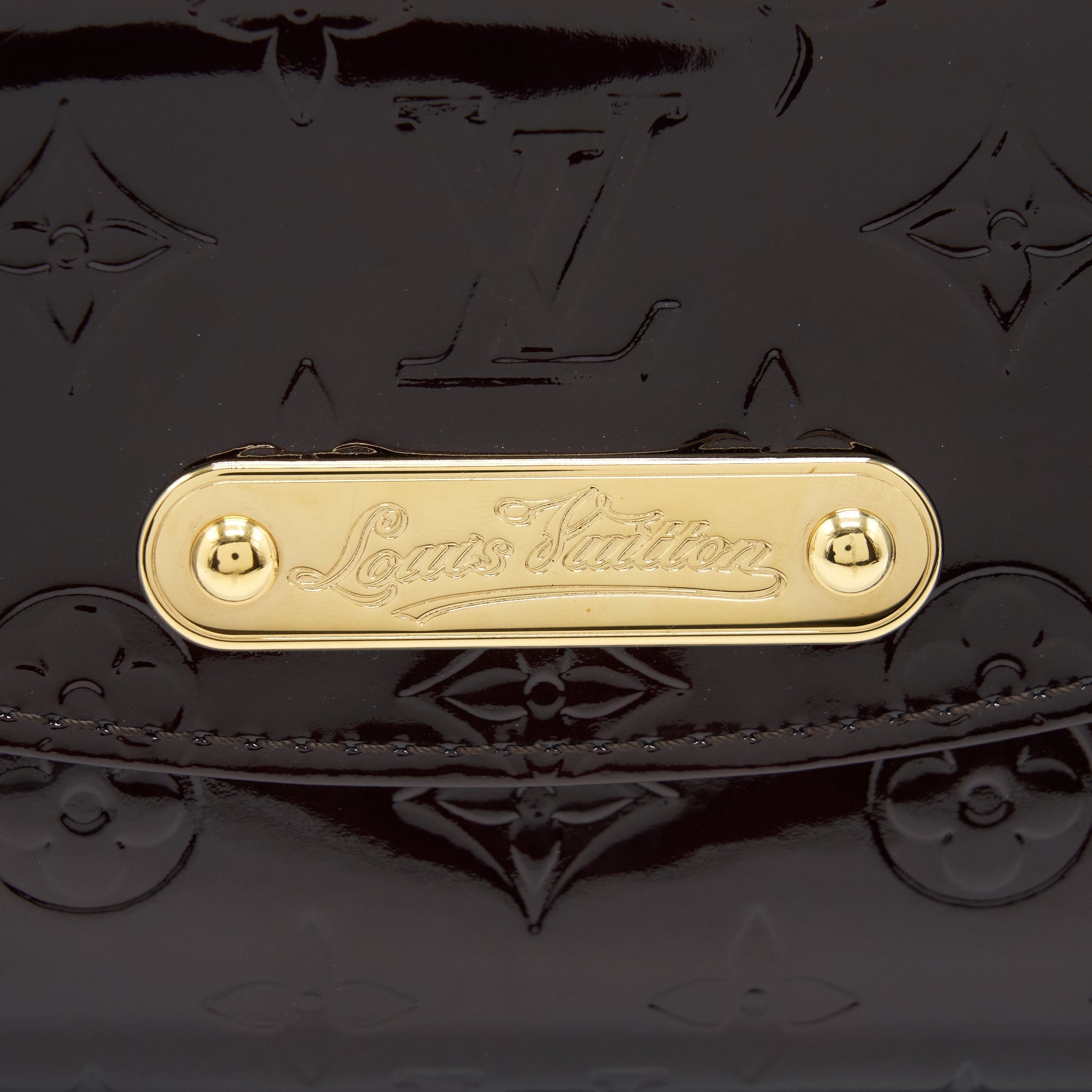 LOUIS VUITTON SUNSET BOULEVARDE PATENT DARK RED GHW