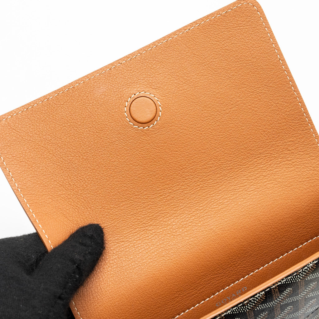 GOYARD ROUETTE TOTE BAG GOYARDINE CANVAS / CALFSKIN BROWN SHW