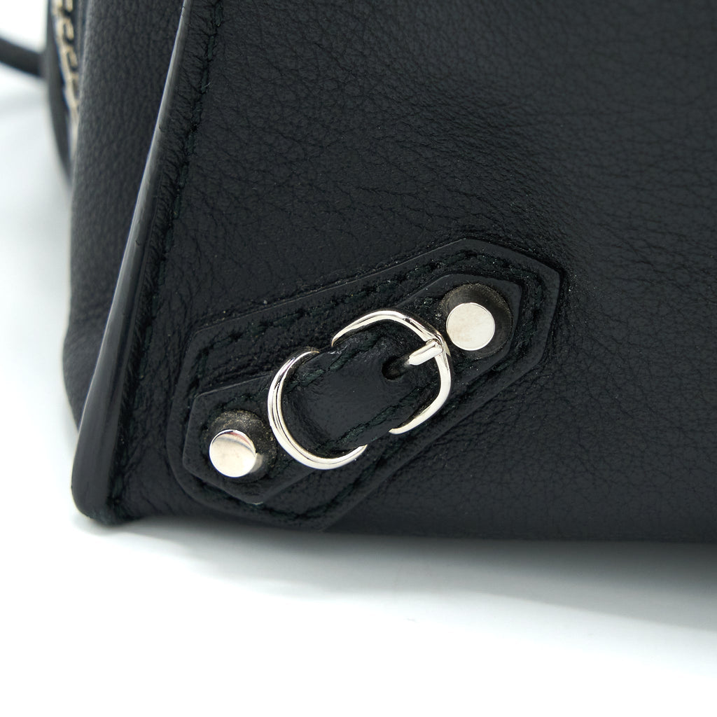 BALENCIAGA PAPIER MINI TOTE BAG BLACK SHW