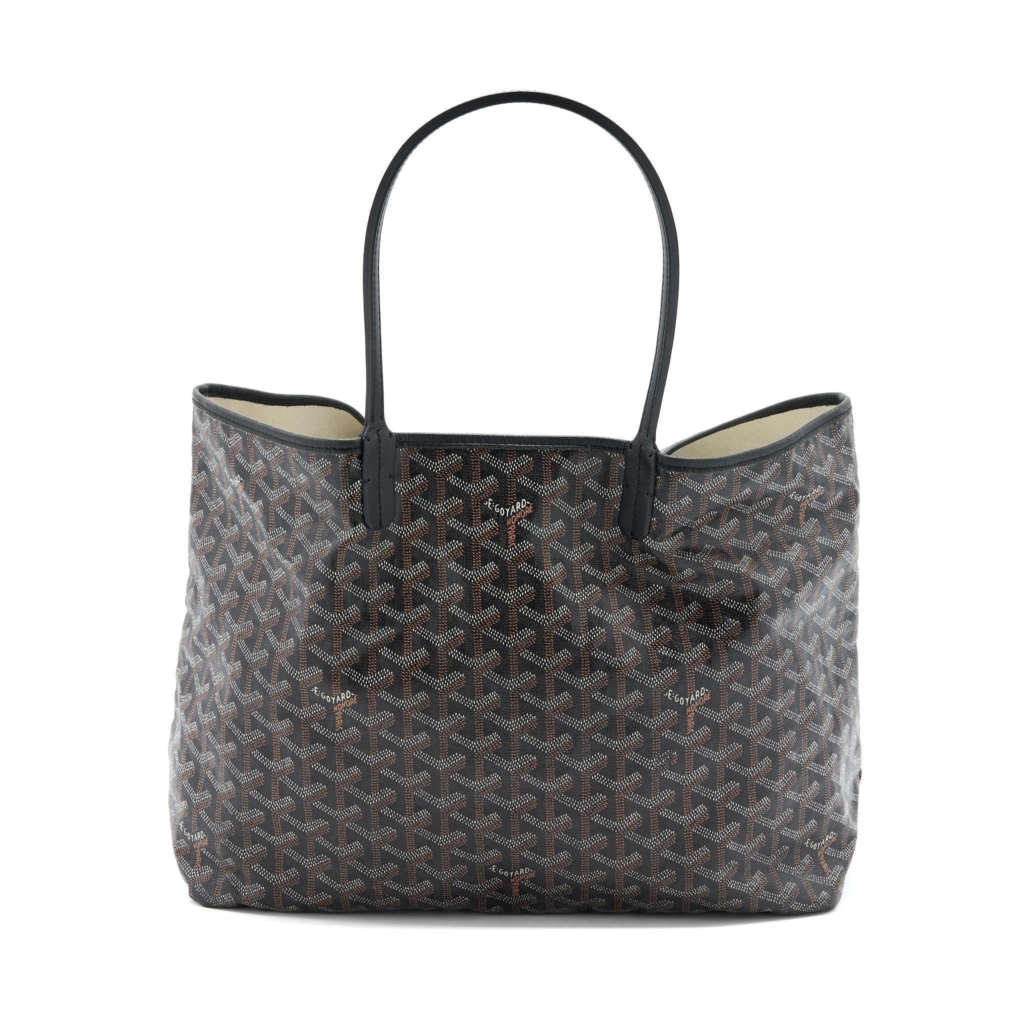 GOYARD ARTOIS PM TOTE CANVAS / CALFSKIN BLACK