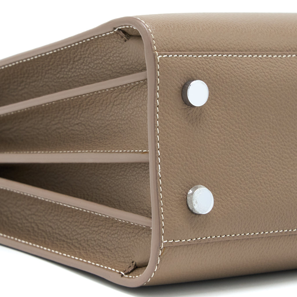 SAINT LAURENT SAC DE JOUR CALFSKIN TAUPE SHW