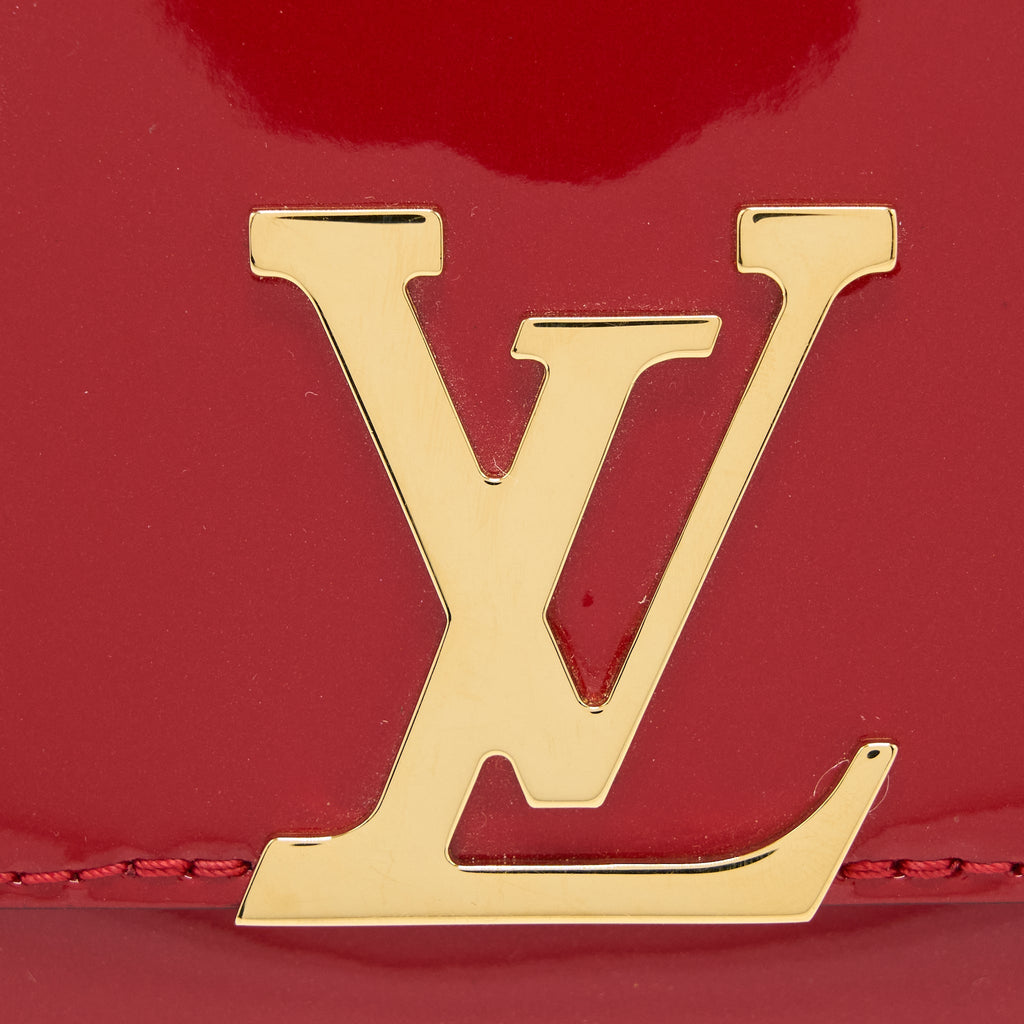 LOUIS VUITTON LOUIS CHAIN BAG PATENT RED GHW