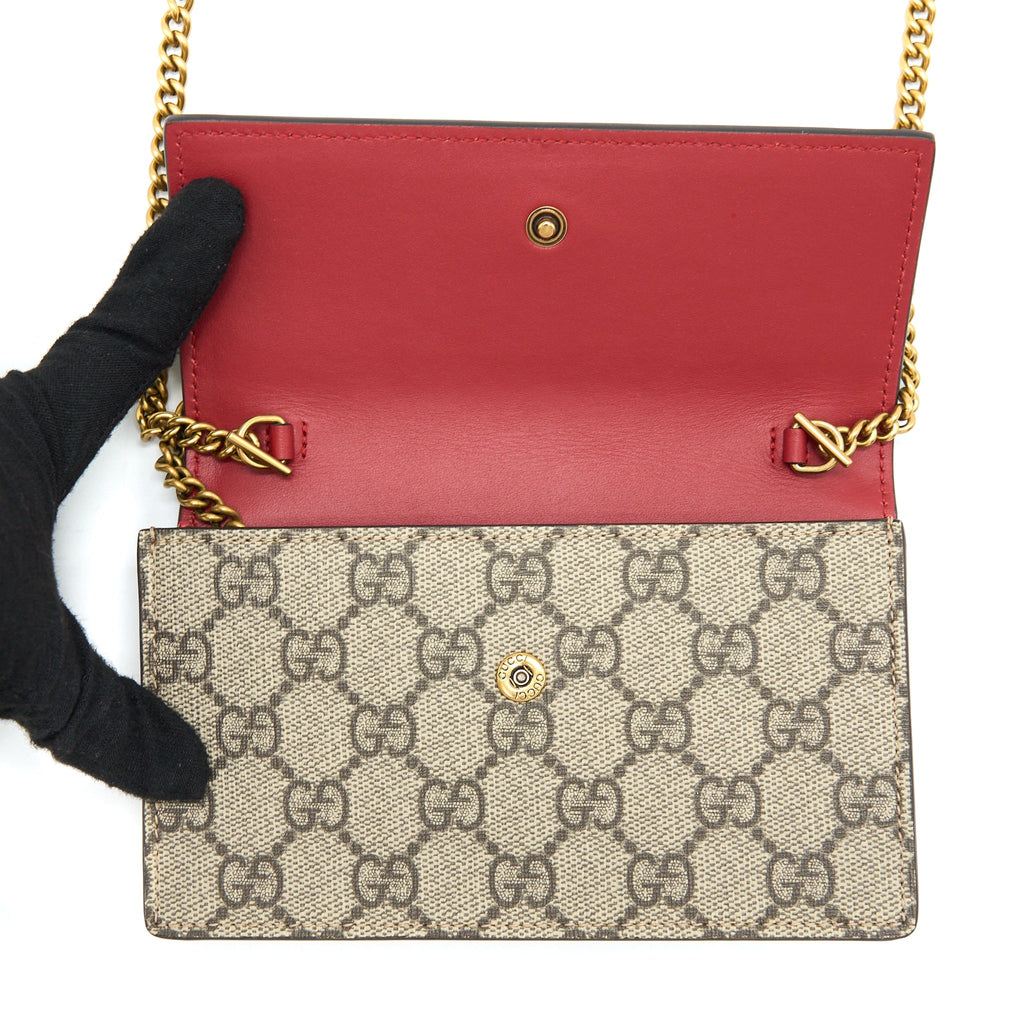 GUCCI SUPREME MINI BAG CHERRIES GG SUPREME CANVAS GHW