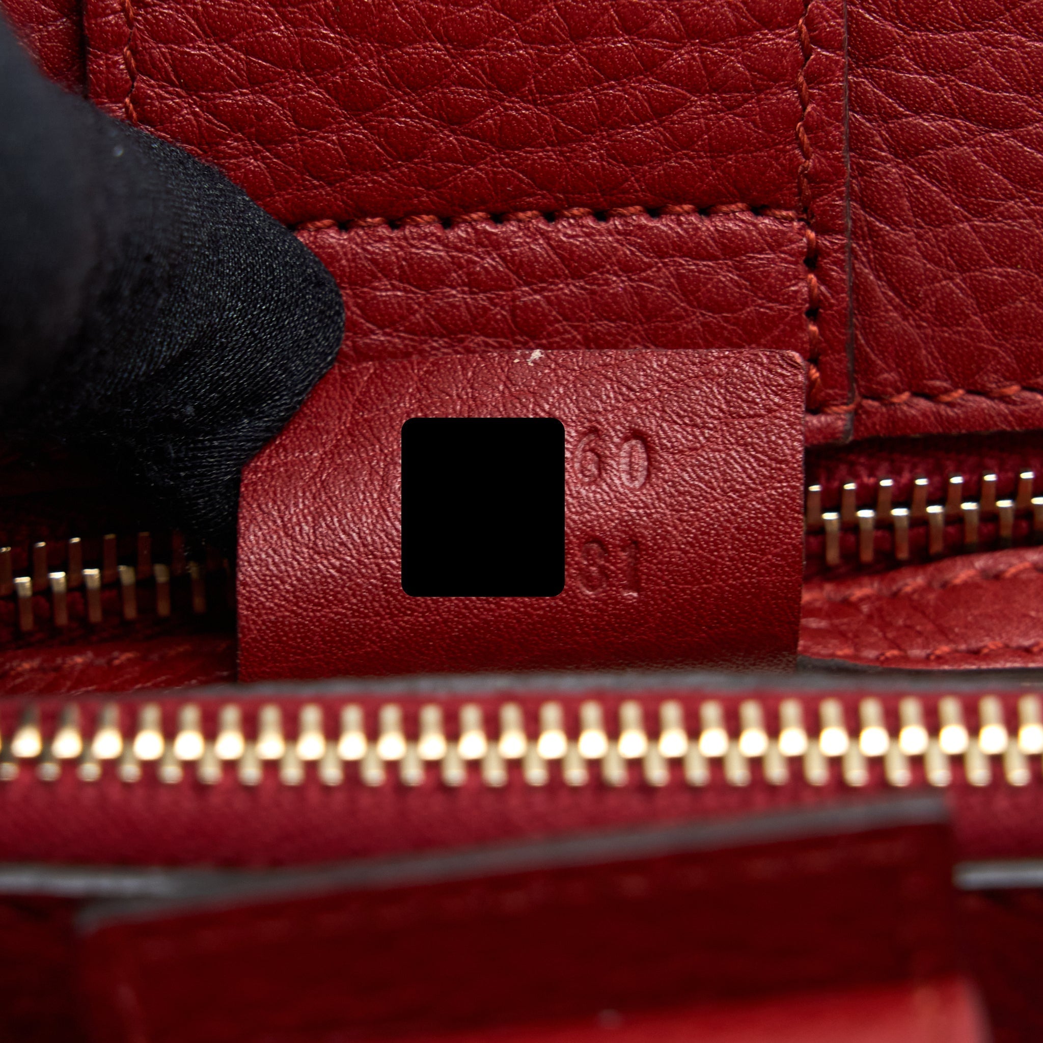 GUCCI CROSSBODY TOTE BAG BAMBOO HANDLE CALFSKIN RED LGHW