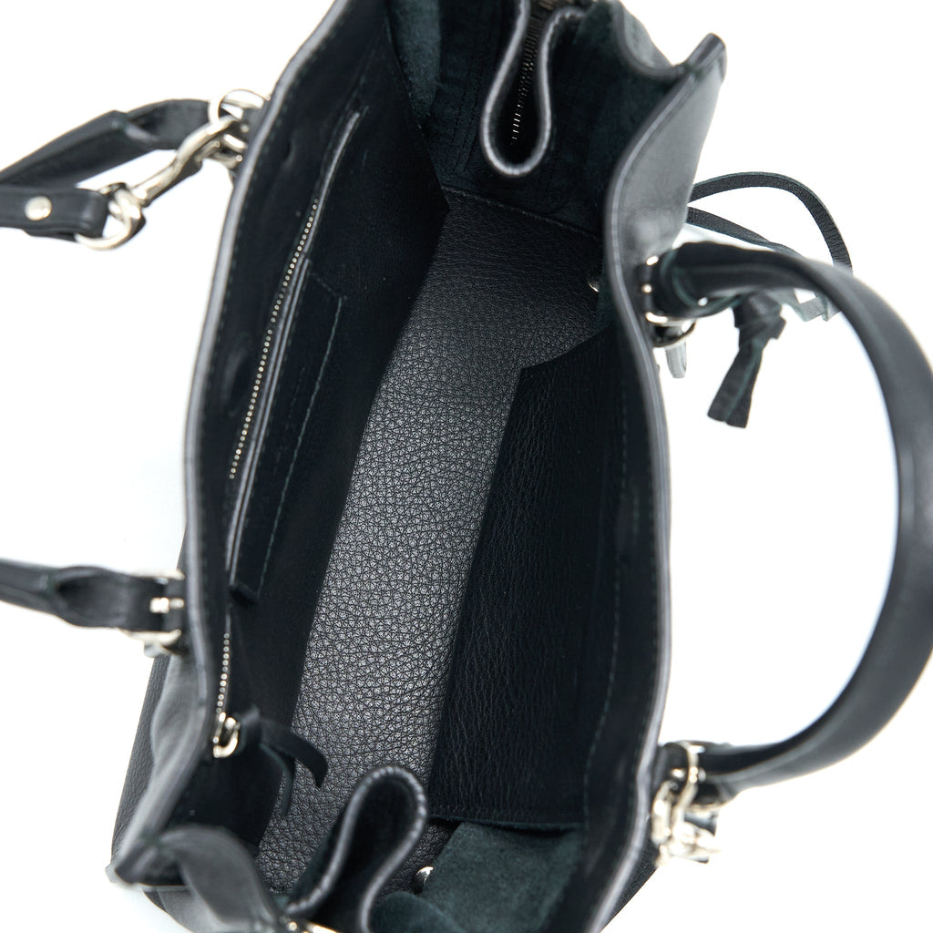 BALENCIAGA PAPIER MINI TOTE BAG BLACK SHW