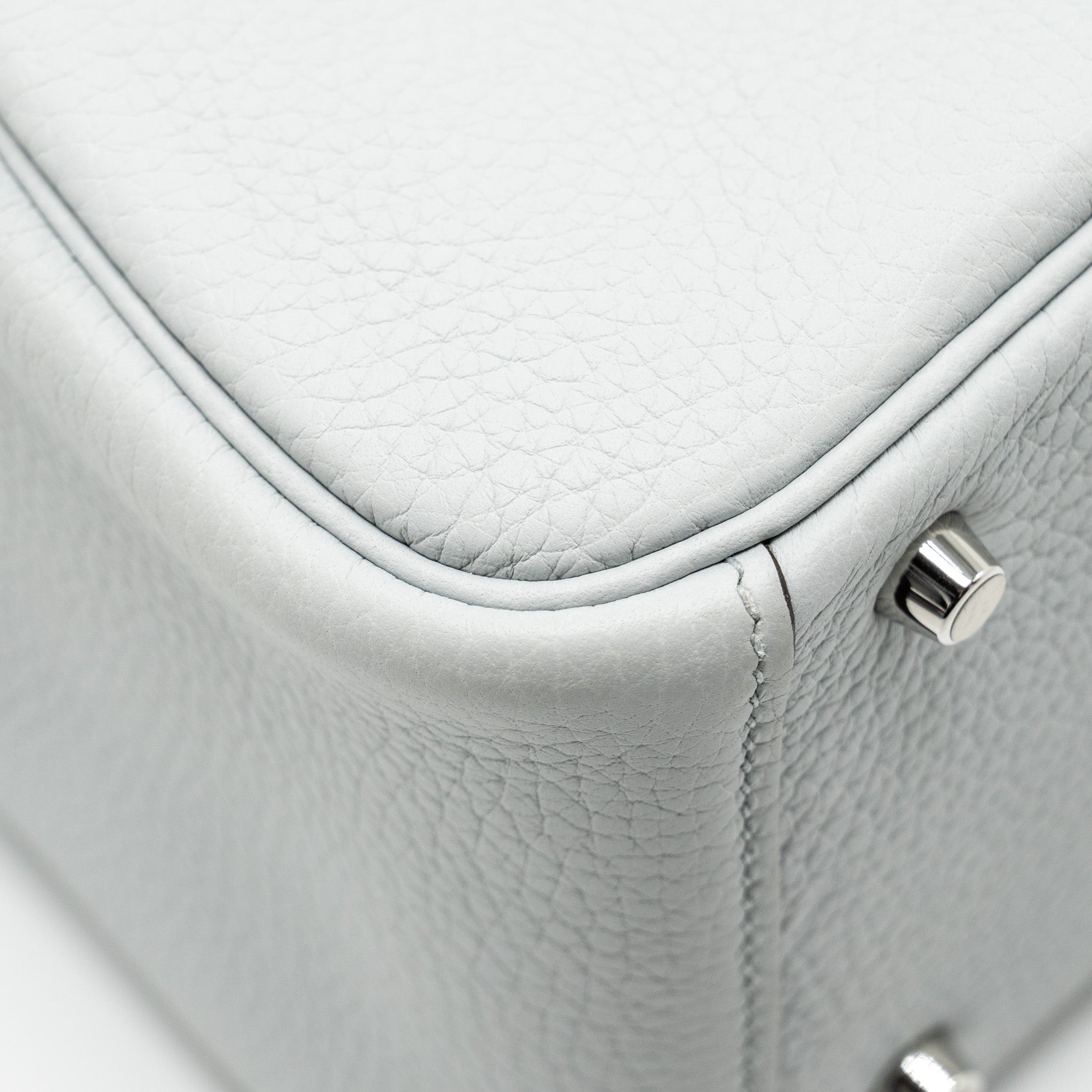 HERMES MINI LINDY CLEMENCE BLUE PALE SHW