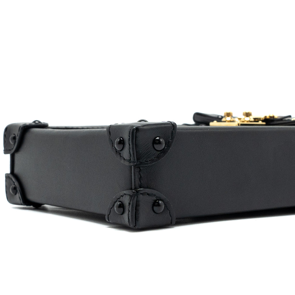 LOUIS VUITTON VERTICAL TRUNK POCHETTE MONOGRAM CANVAS GHW