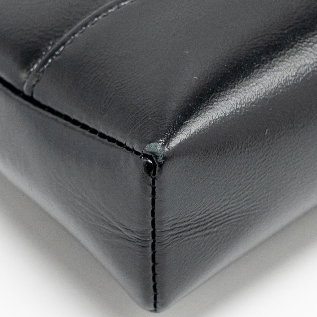 CHANEL 24C MINI 31 CLUTCH WITH CHAIN SHINY CALFSKIN BLACK LGHW (MICROCHIP)