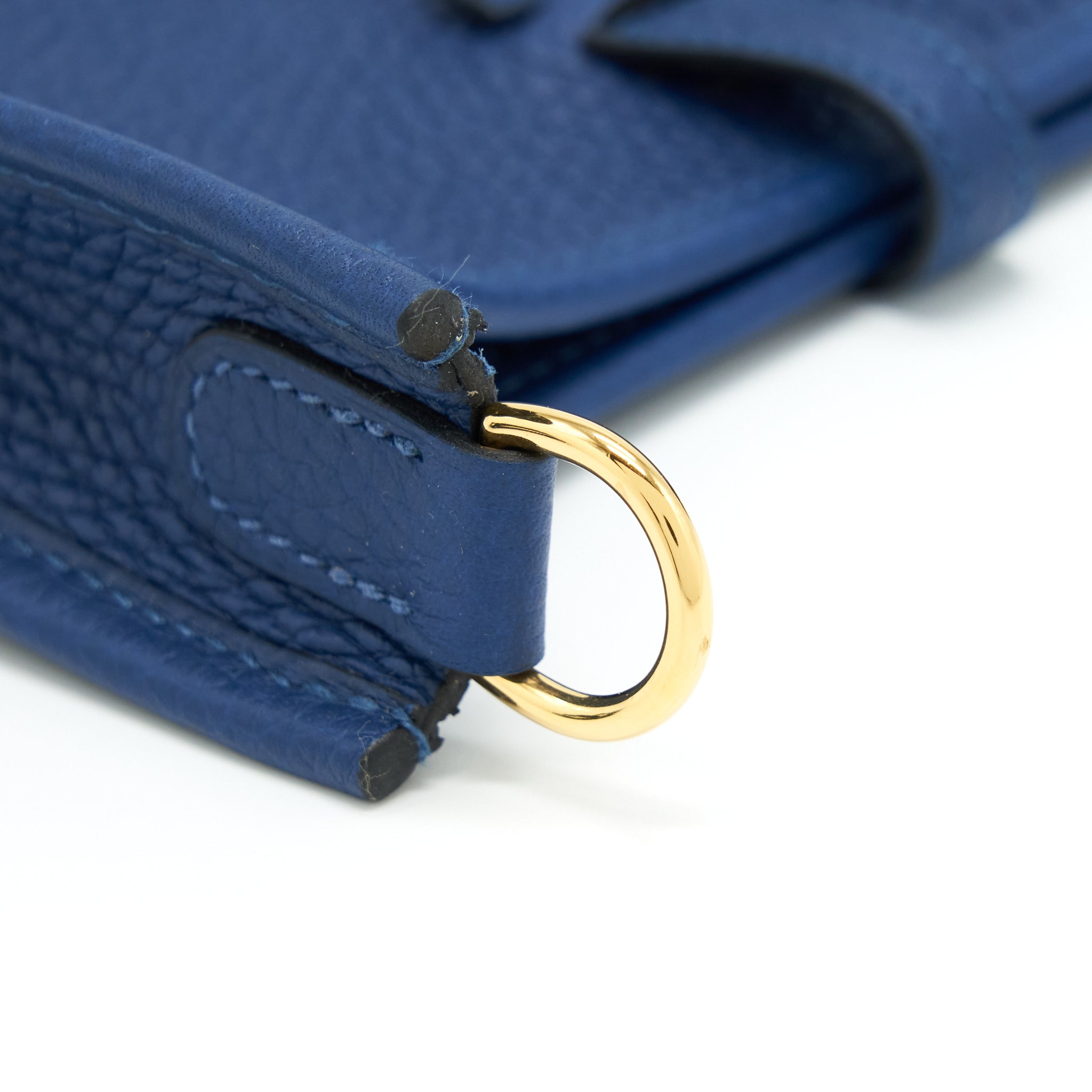 HERMES MINI EVELYNE CLEMENCE DEEP BLUE GHW