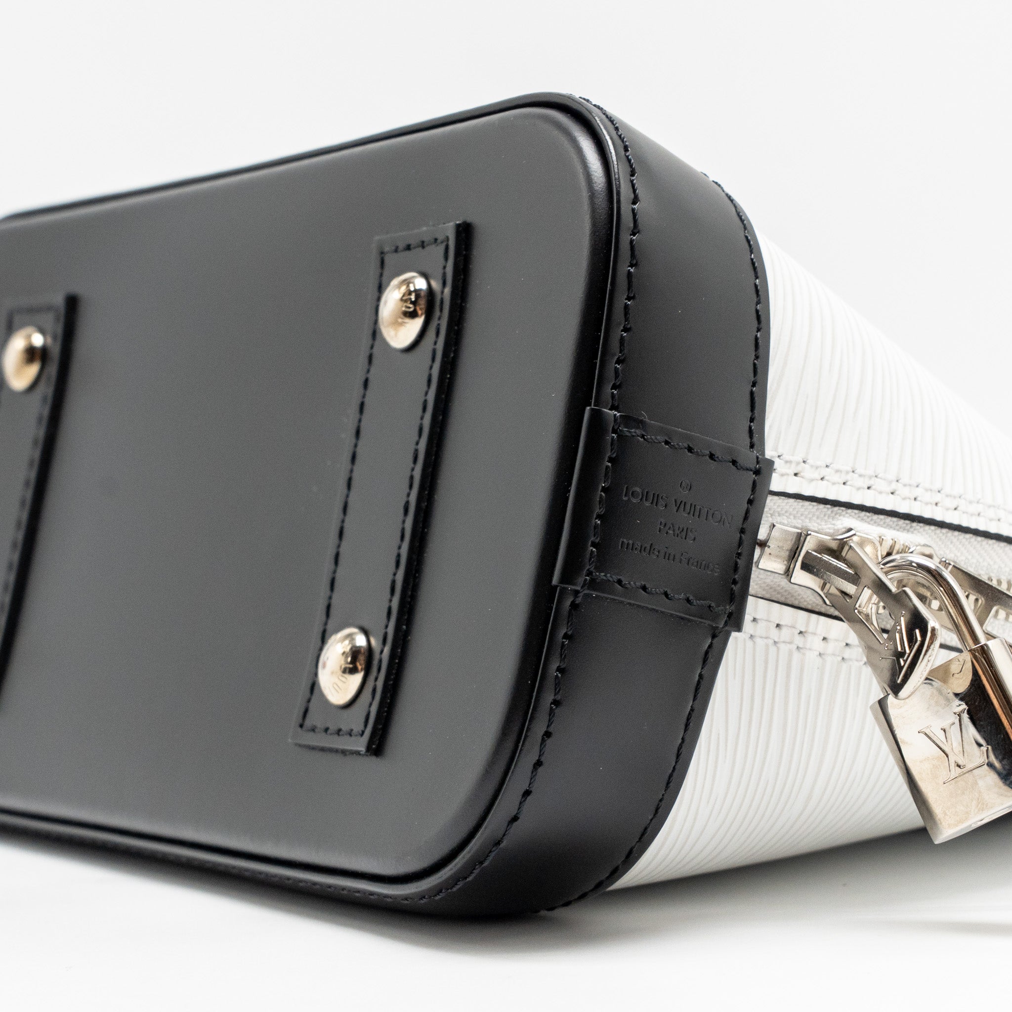 LOUIS VUITTON STRIPE ALMA BB EPI LEATHER WHITE/MULTICOLOUR SHW