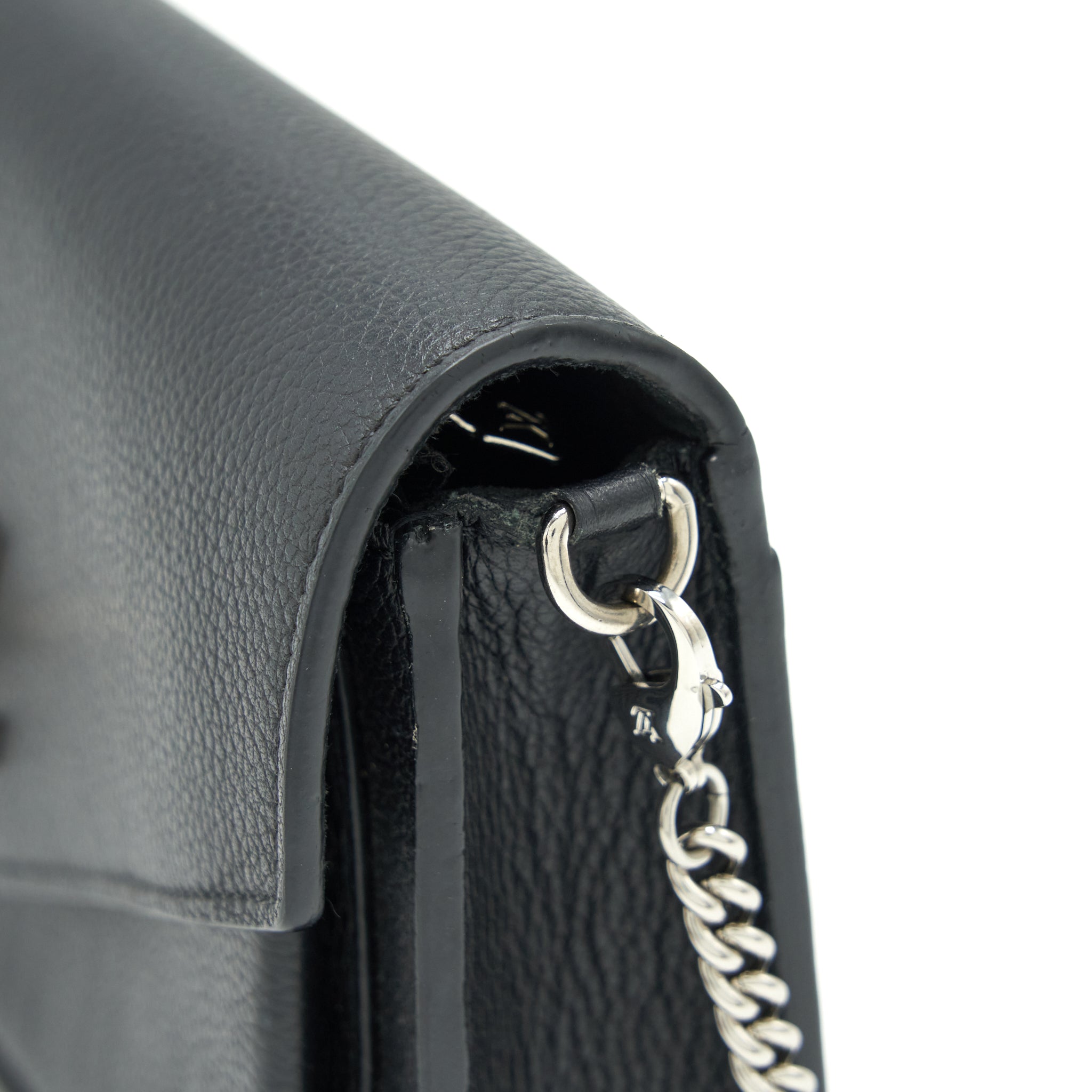LOUIS VUITTON MYLOCKME CHAIN POCHETTE CALFSKIN BLACK SHW
