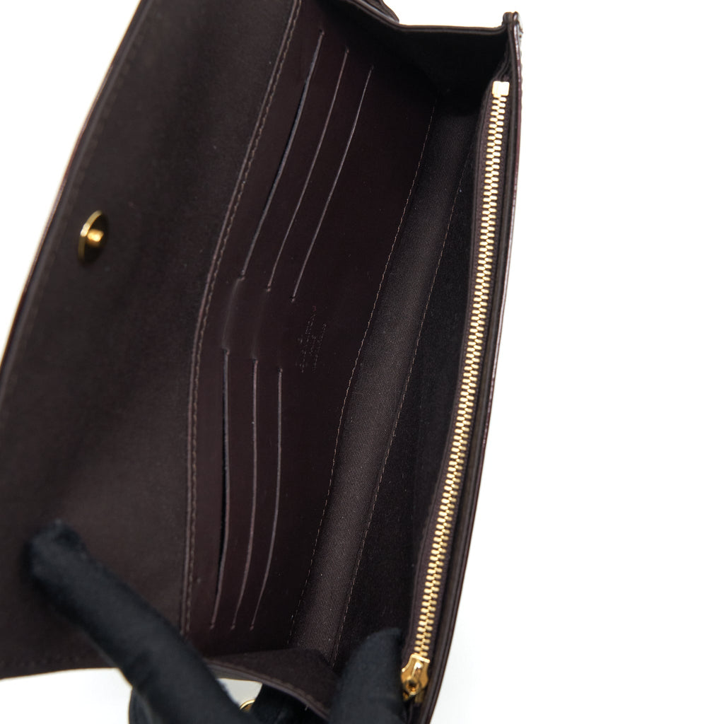 LOUIS VUITTON SUNSET BOULEVARDE PATENT DARK RED GHW