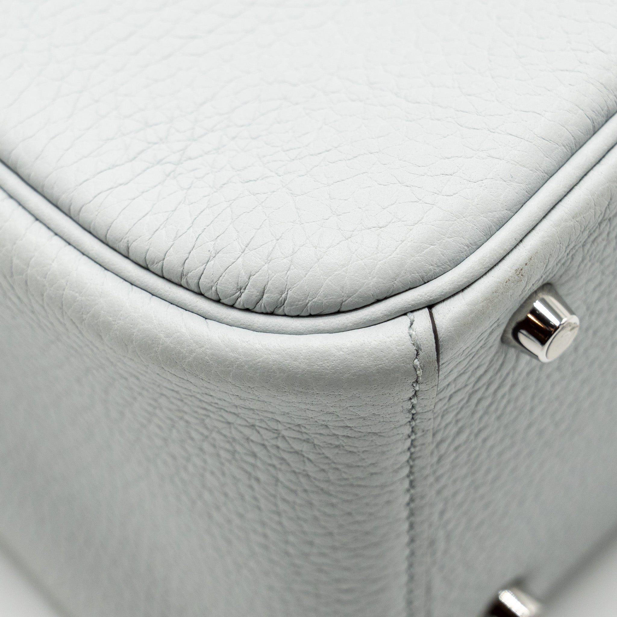 HERMES MINI LINDY CLEMENCE BLUE PALE SHW