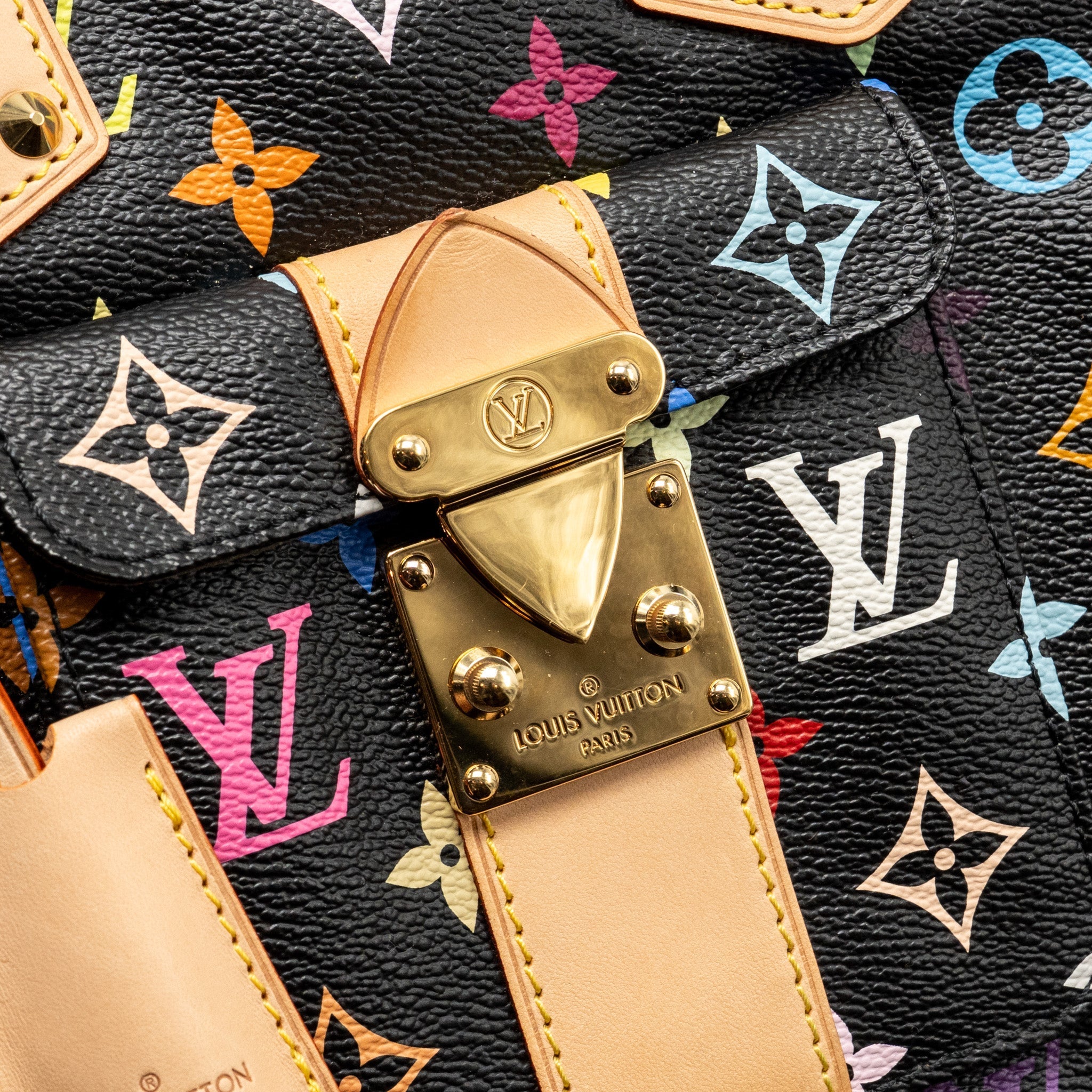 LOUIS VUITTON X TAKASHI MURAKAMI SPEEDY 30 LIMITED EDITION MULTICOLOURED MONOGRAM CANVAS BLACK GHW