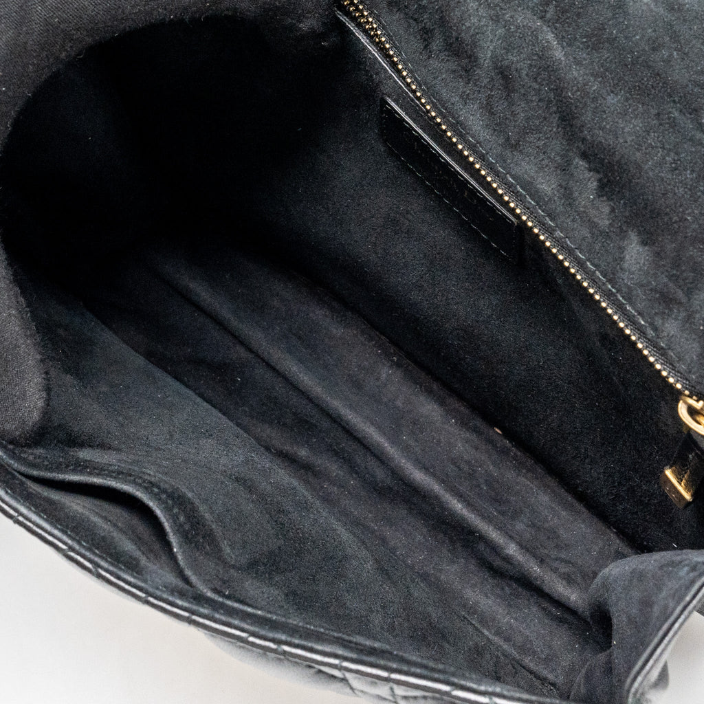 DIOR ADDICT FLAP BAG LAMBSKIN BLACK GHW