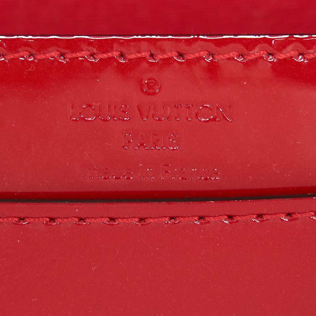LOUIS VUITTON LOUIS CHAIN BAG PATENT RED GHW