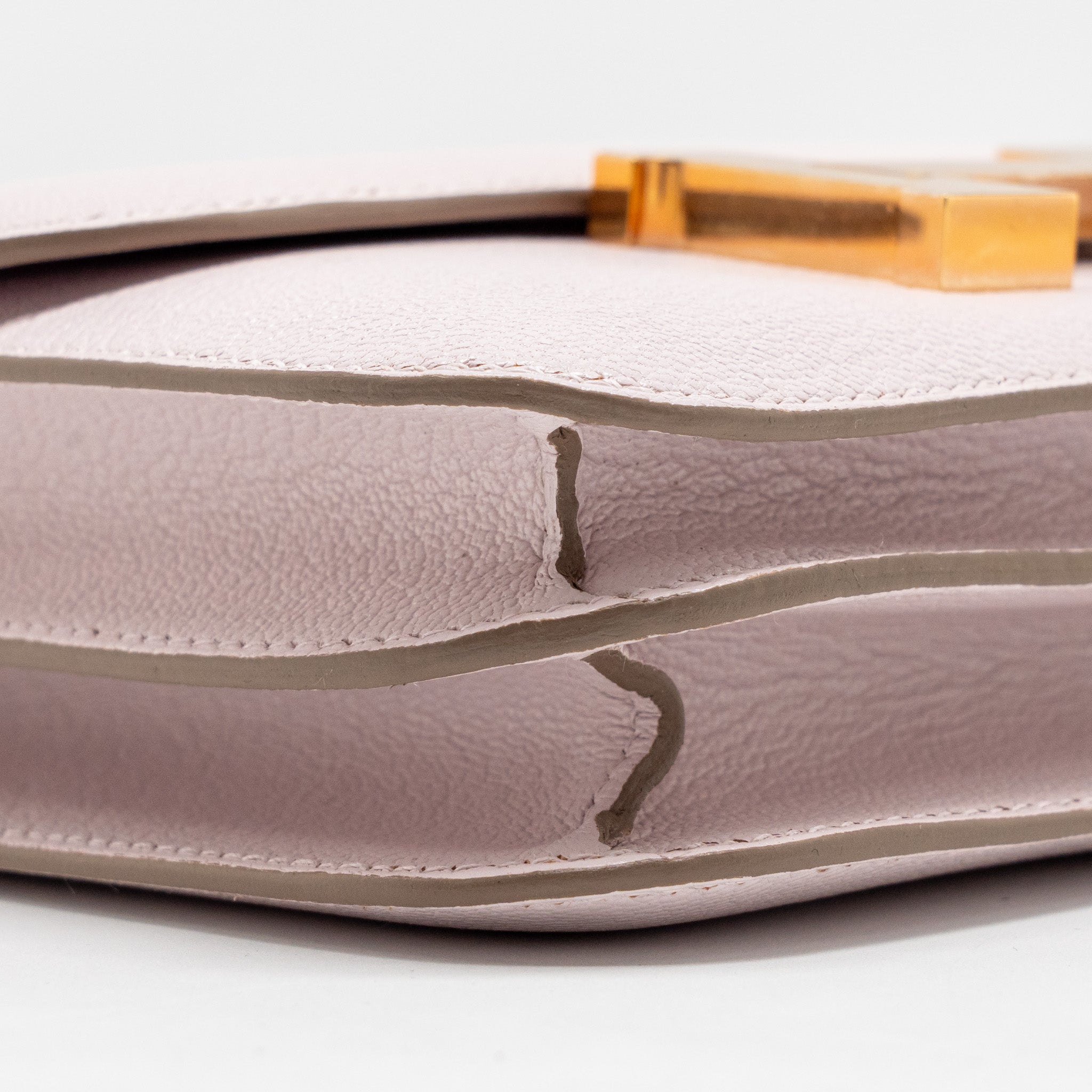 HERMES MINI CONSTANCE CHÈVRE MYSORE MAUVE PALE RGHW
