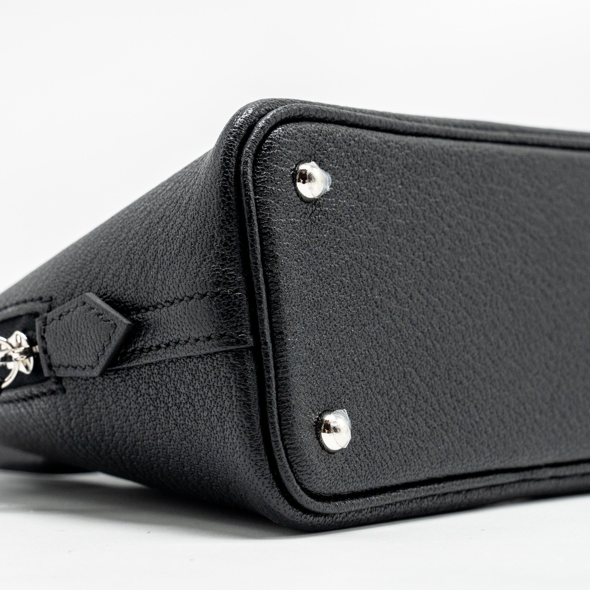 HERMES MINI BOLIDE CHEVRE MYSORE BLACK SHW