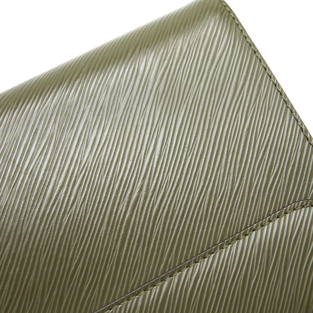 LOUIS VUITTON TWIST BAG MM EPI GREEN/WHITE GHW