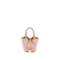 HERMES MICRO LUCKY DAISY PICOTIN 14 SWIFT CHAI/ROSE/BLANC SHW