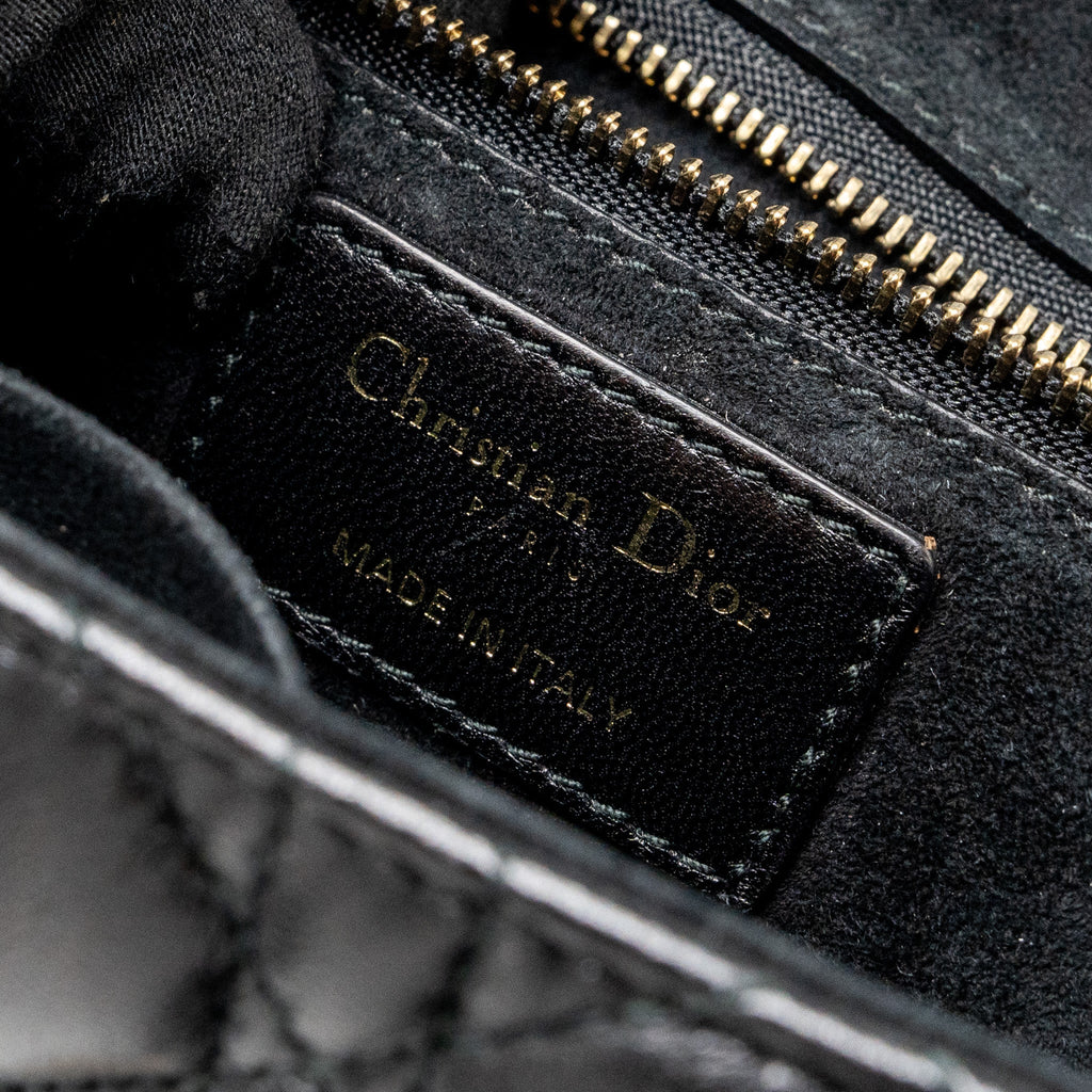 DIOR ADDICT FLAP BAG LAMBSKIN BLACK GHW