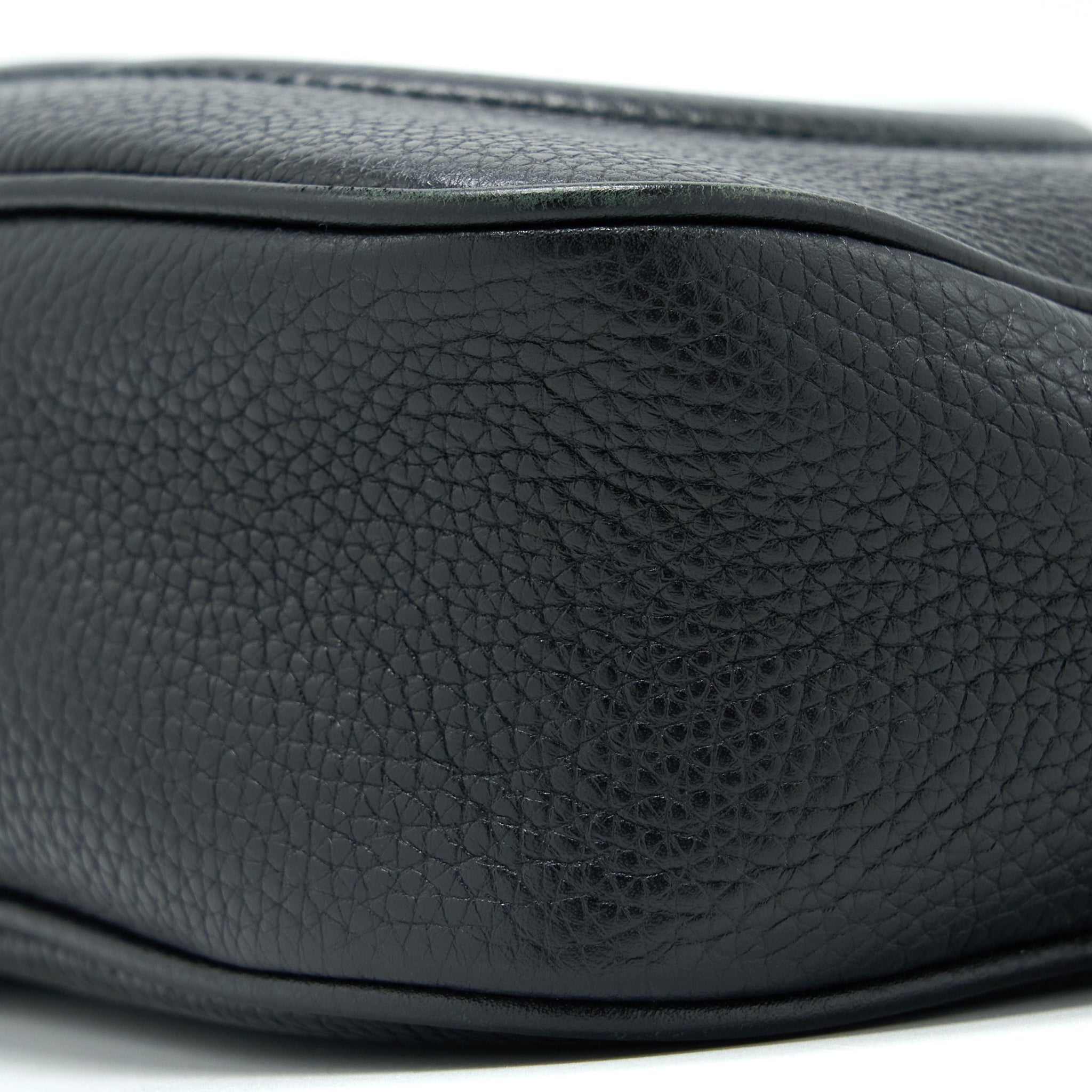 GUCCI SOHO DISCO CAMERA BAG CALFSKIN BLACK LGHW