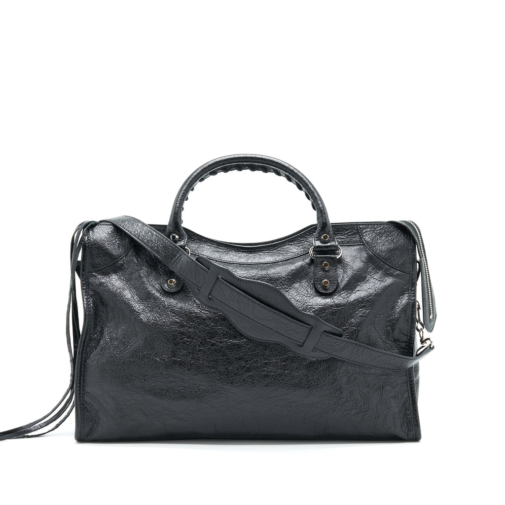 BALENCIAGA GIANT CITY BAG BLACK SHW