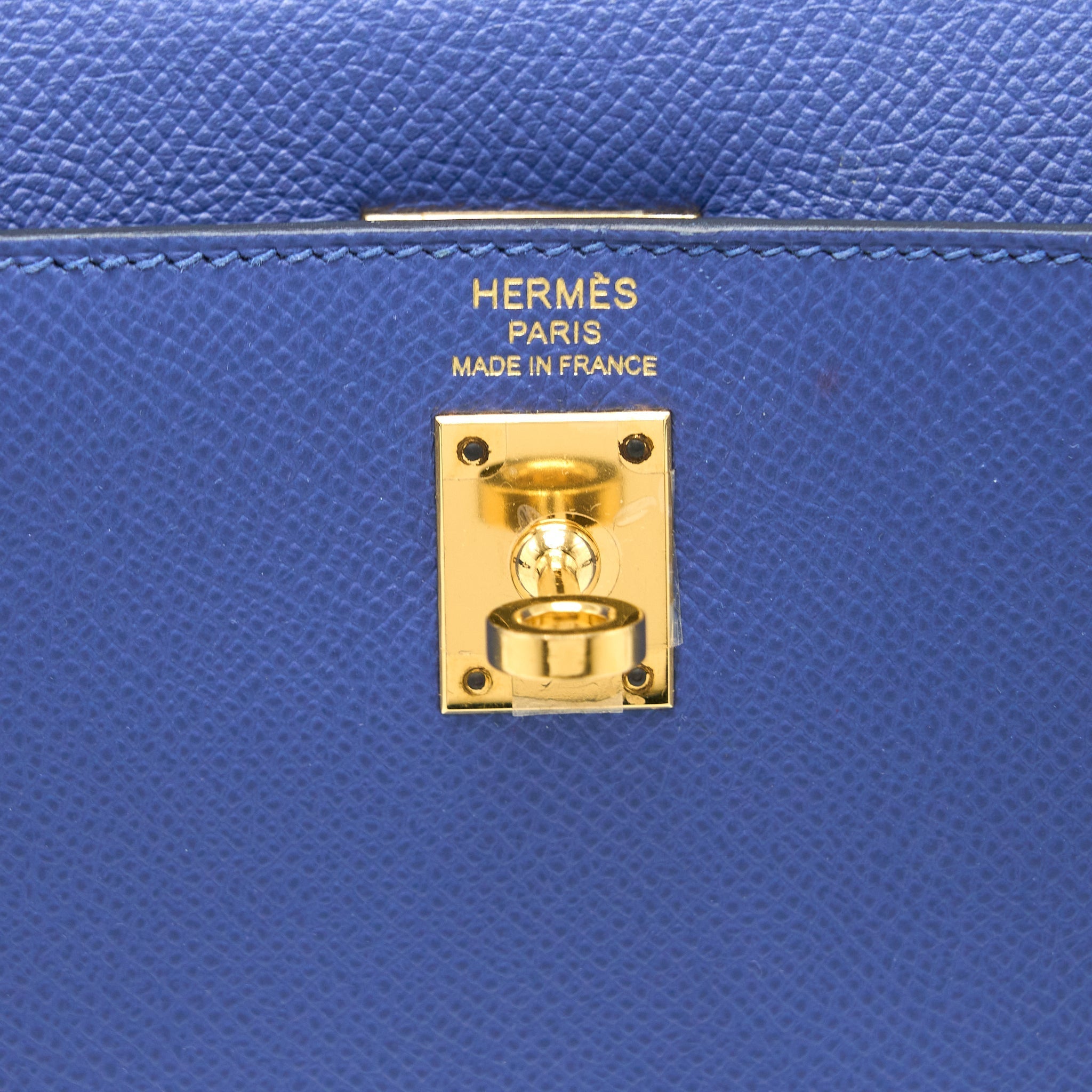 HERMES KELLY 25 EPSOM BLUE AGATE GHW