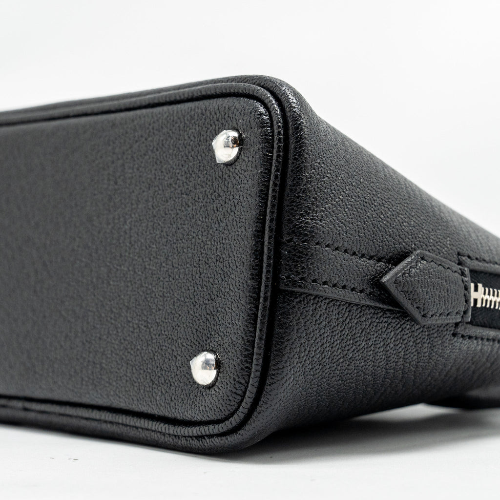 HERMES MINI BOLIDE CHEVRE MYSORE BLACK SHW