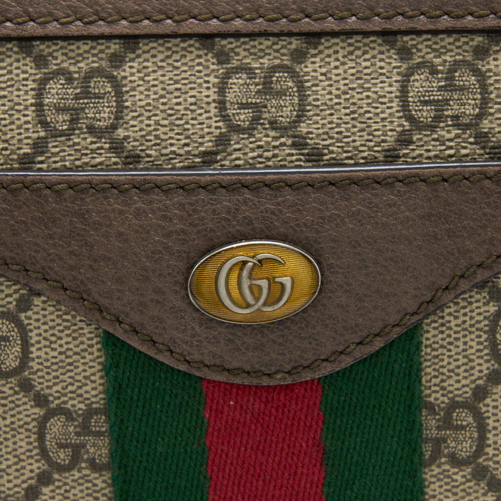 GUCCI OPHIDIA CROSSBODY BAG GG SUPREME CANVAS/LEATHER GHW