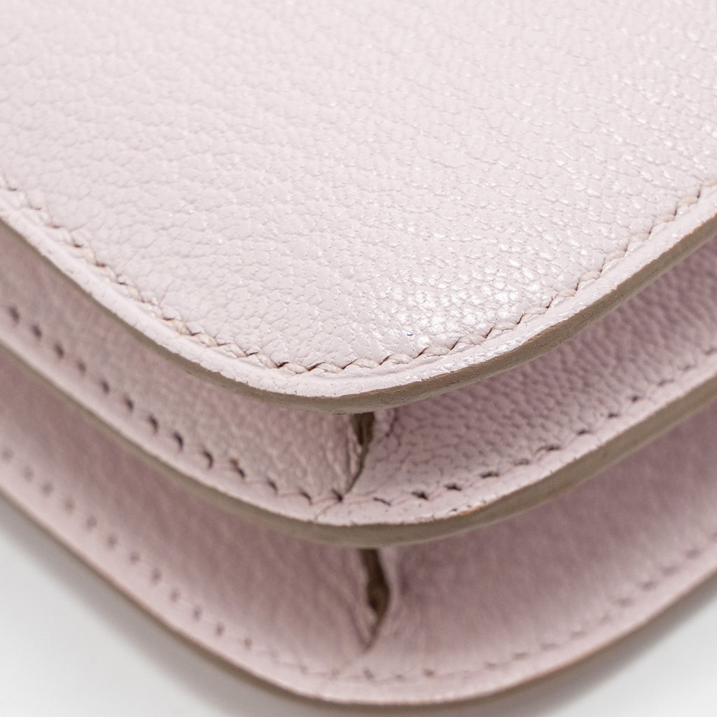 HERMES MINI CONSTANCE CHÈVRE MYSORE MAUVE PALE RGHW