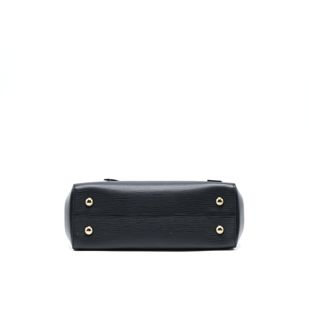 LOUIS VUITTON CLUNY MM EPI BLACK SHW WITH INITIAL S.S