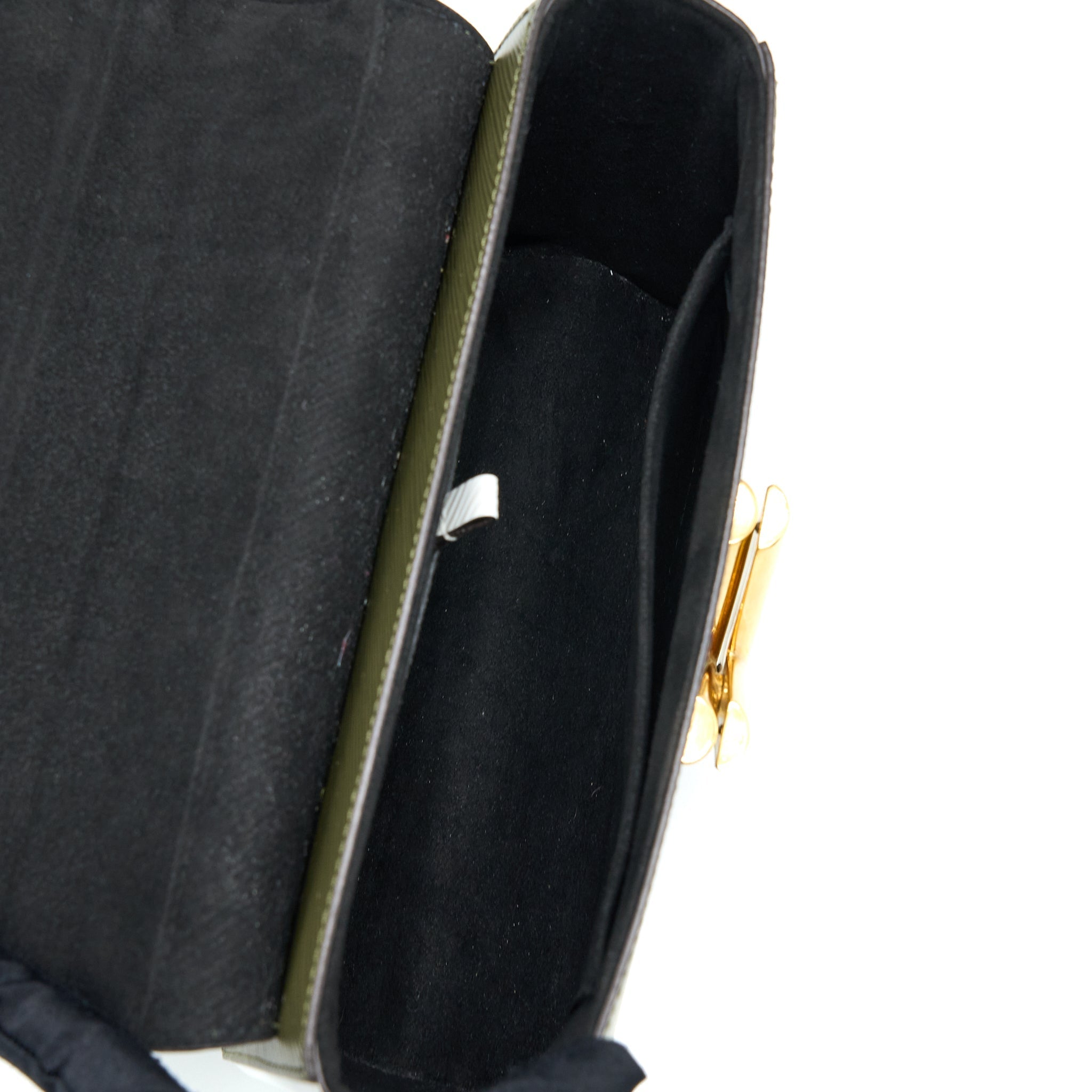 LOUIS VUITTON TWIST BAG MM EPI GREEN/WHITE GHW