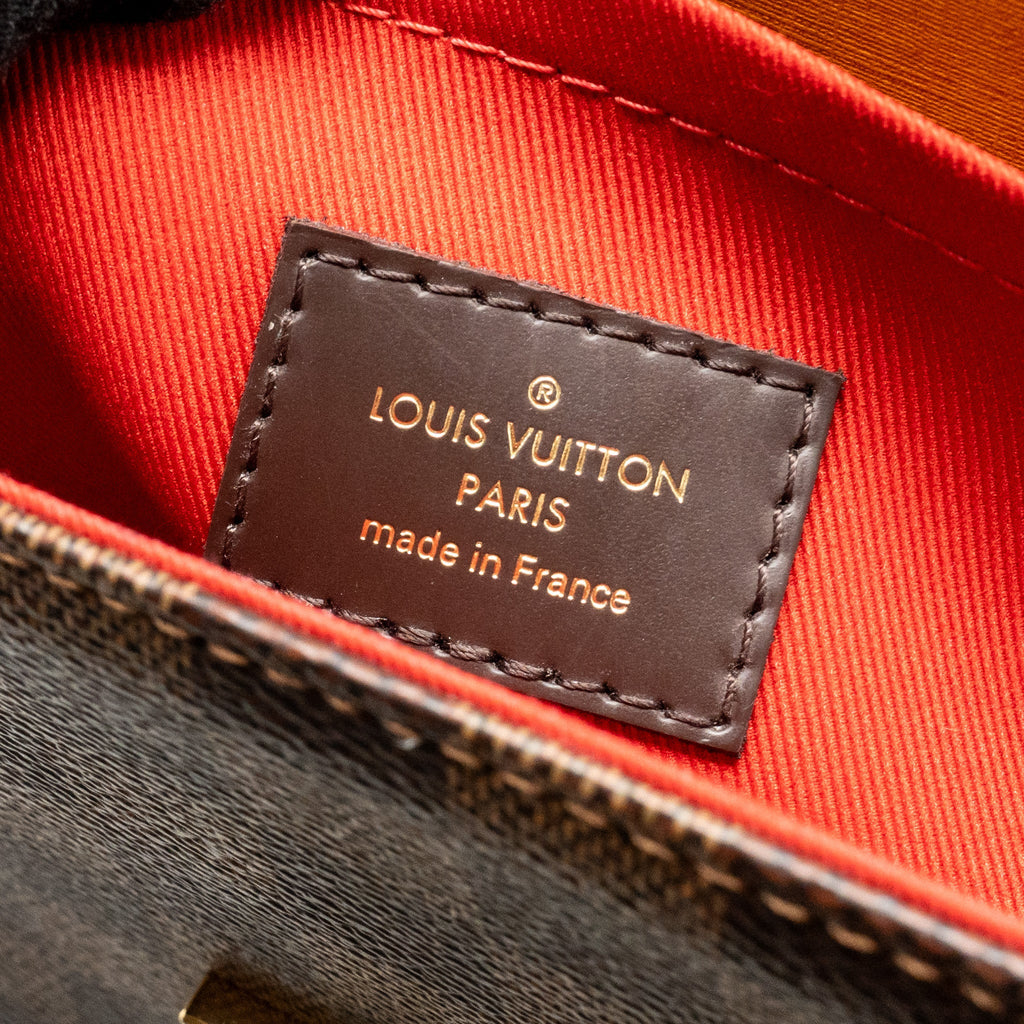 LOUIS VUITTON CROISETTE DAMIER EBENE CANVAS GHW