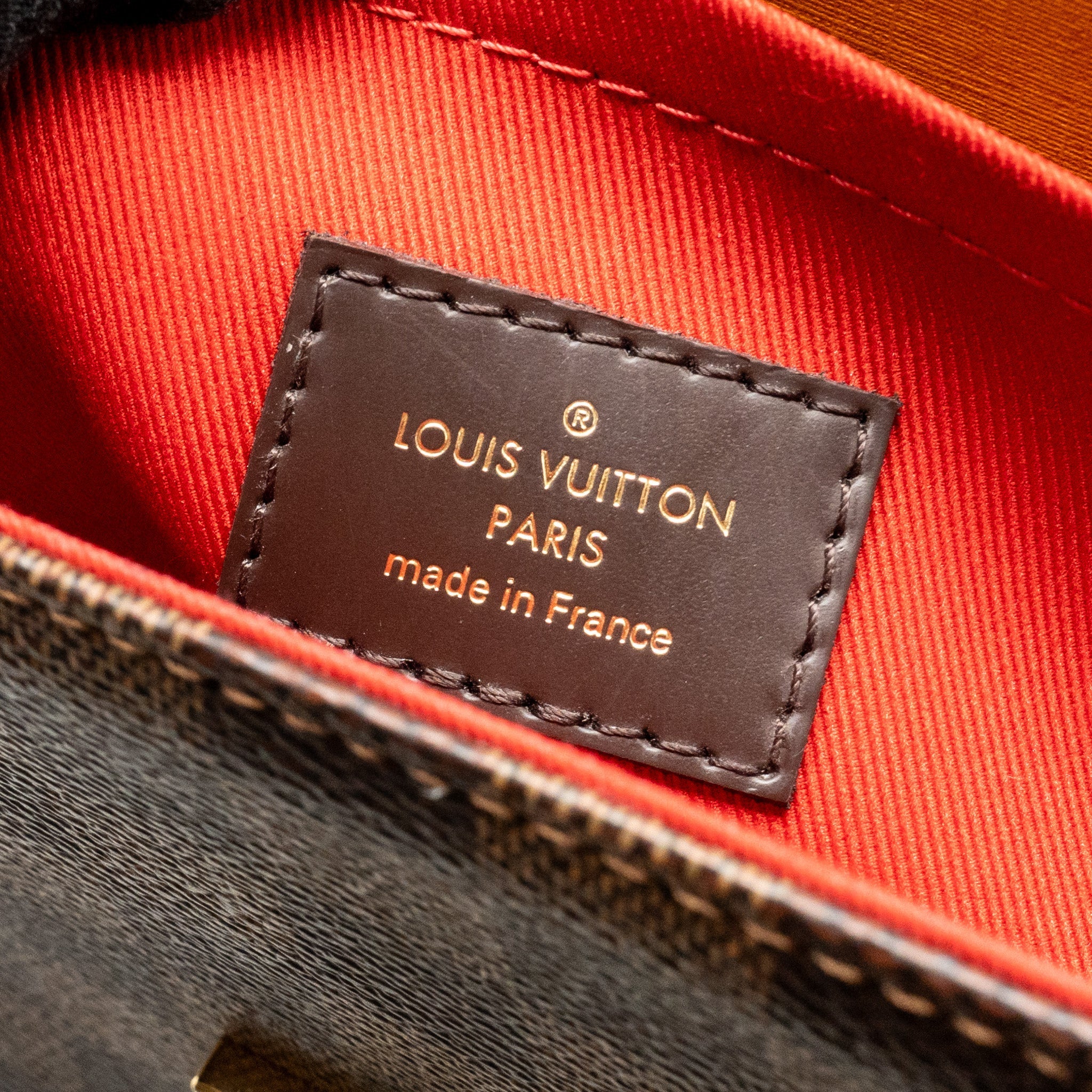 LOUIS VUITTON CROISETTE DAMIER EBENE CANVAS GHW