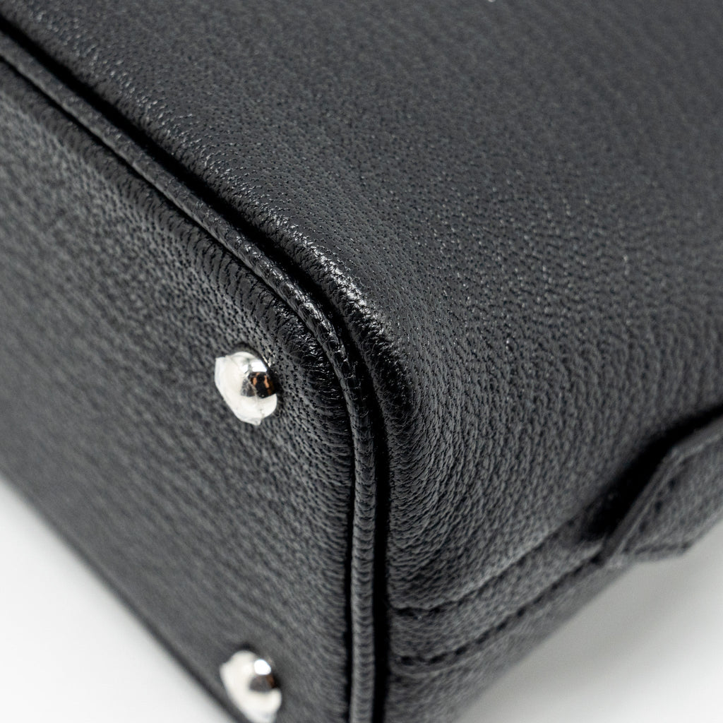 HERMES MINI BOLIDE CHEVRE MYSORE BLACK SHW