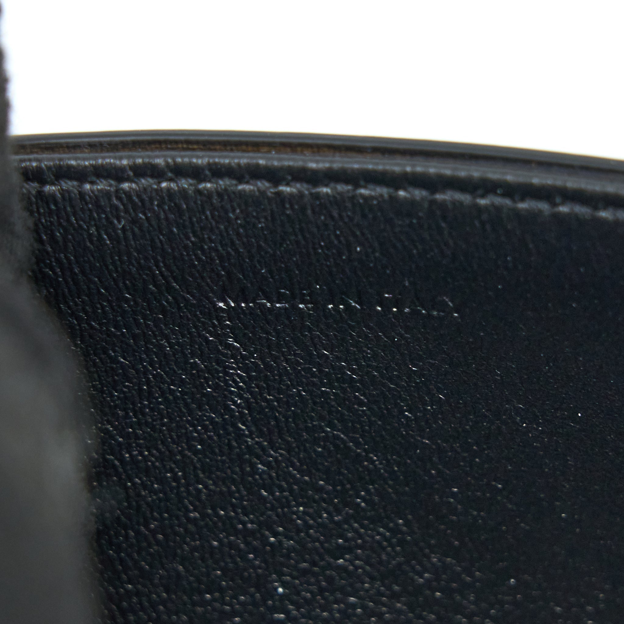 CELINE TEEN TRIOMPHE SHOULDER BAG CALFSKIN BLACK GHW