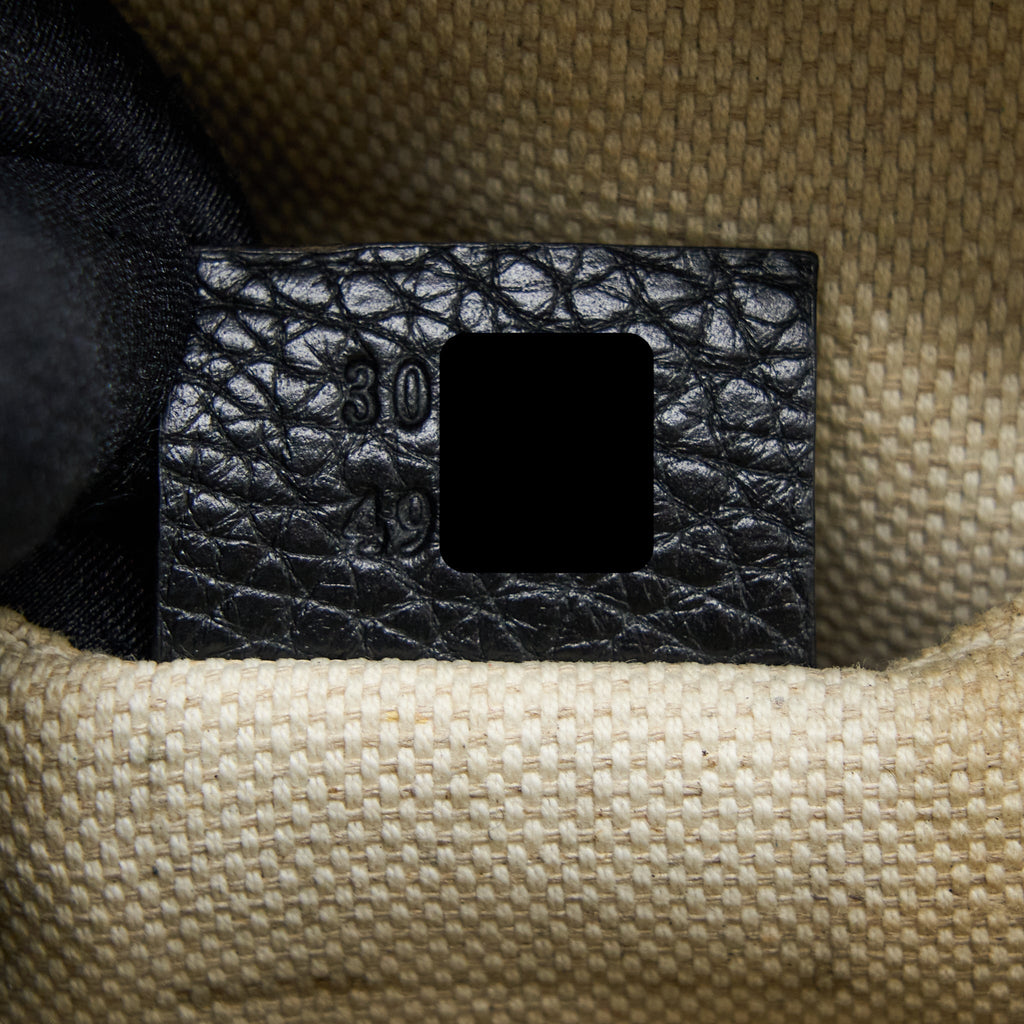 GUCCI SOHO DISCO CAMERA BAG CALFSKIN BLACK LGHW
