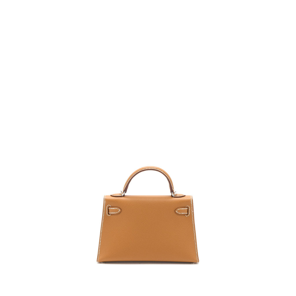 HERMES MINI KELLY II EPSOM GOLD SHW